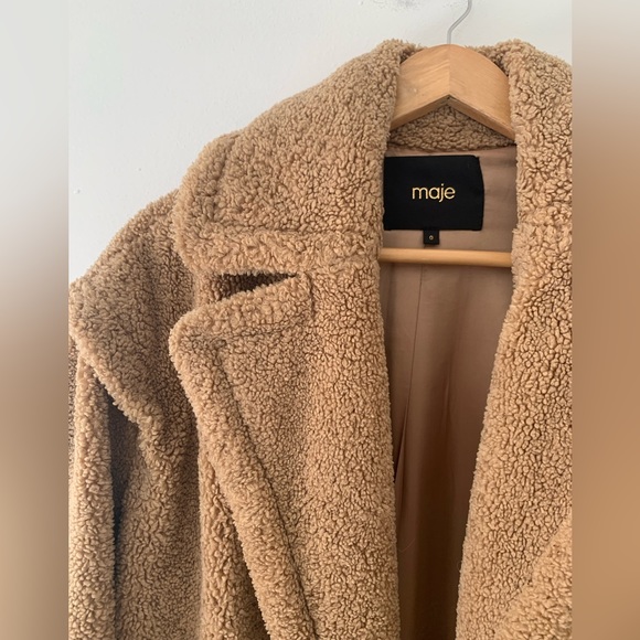 Authentic MAJE Teddy Coat - size XS- S - Picture 10 of 11